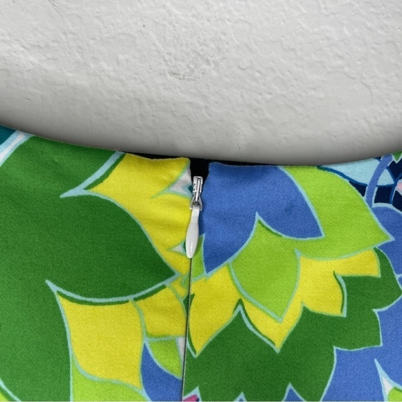 Talbots Floral Multicolor Sleeveless Sheath Dress Pink Blue Green Spring - Picture 5 of 9